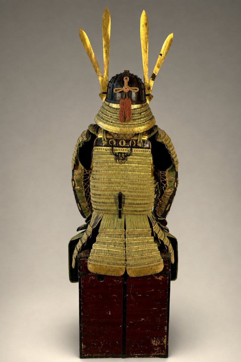 Yoroi Samurai Armor - Kin Kozane Midori-ito Odoshi Nimai-do Gusoku-photo-3