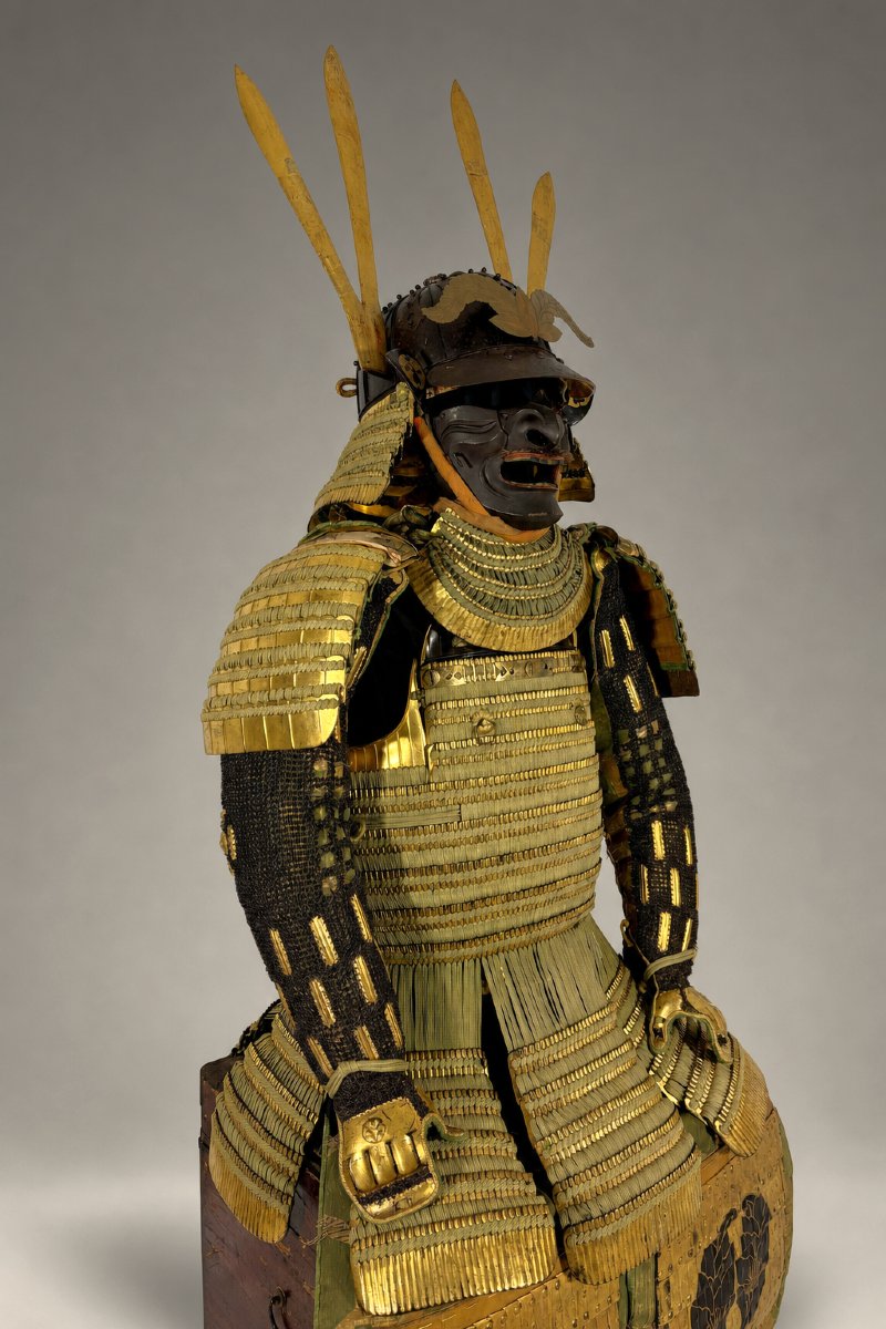 Yoroi Samurai Armor - Kin Kozane Midori-ito Odoshi Nimai-do Gusoku