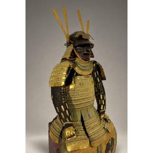 Yoroi Samurai Armor - Kin Kozane Midori-ito Odoshi Nimai-do Gusoku