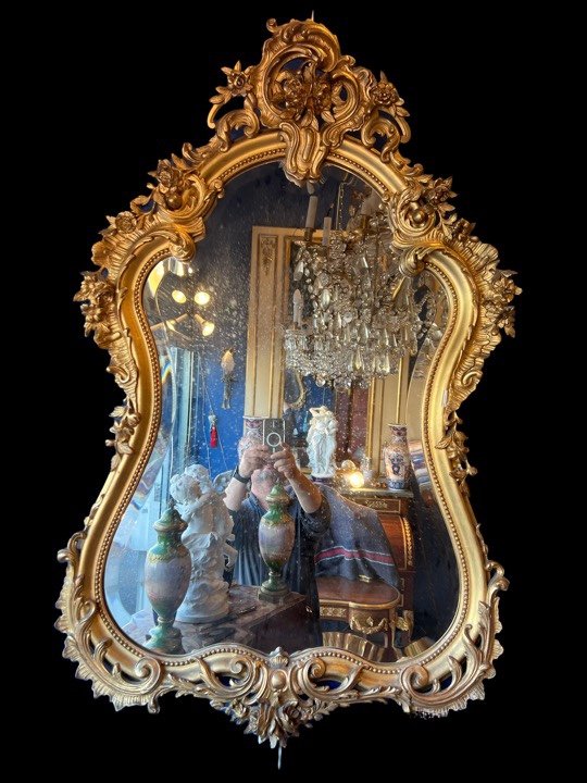 Golden Wood Mirror-photo-1