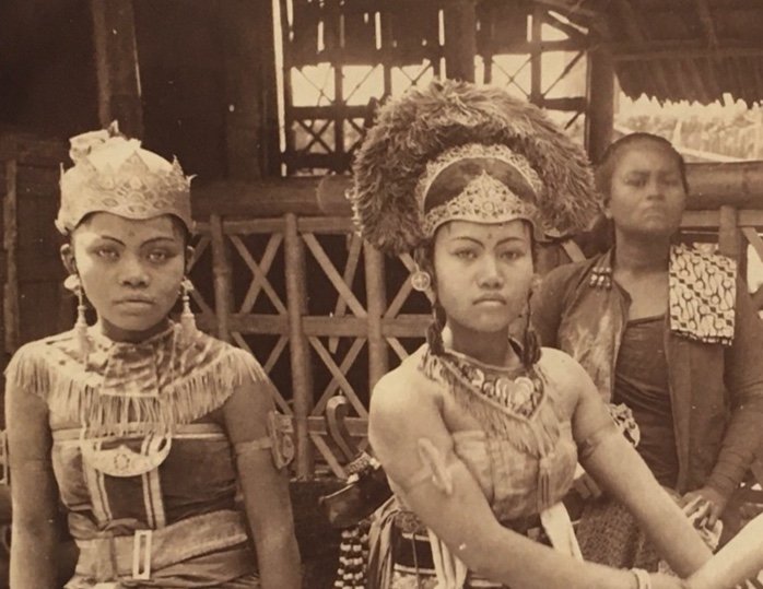 Albumen Print. Javanese Dancers. Indonesia. Universal Exhibition, 1889. -photo-2