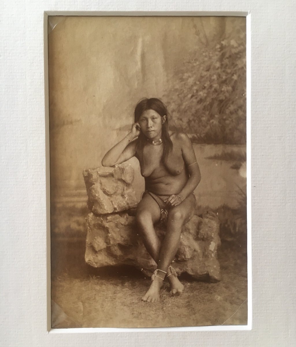 Albumen Print. South American Indian Woman, Guyana. Nineteenth Century