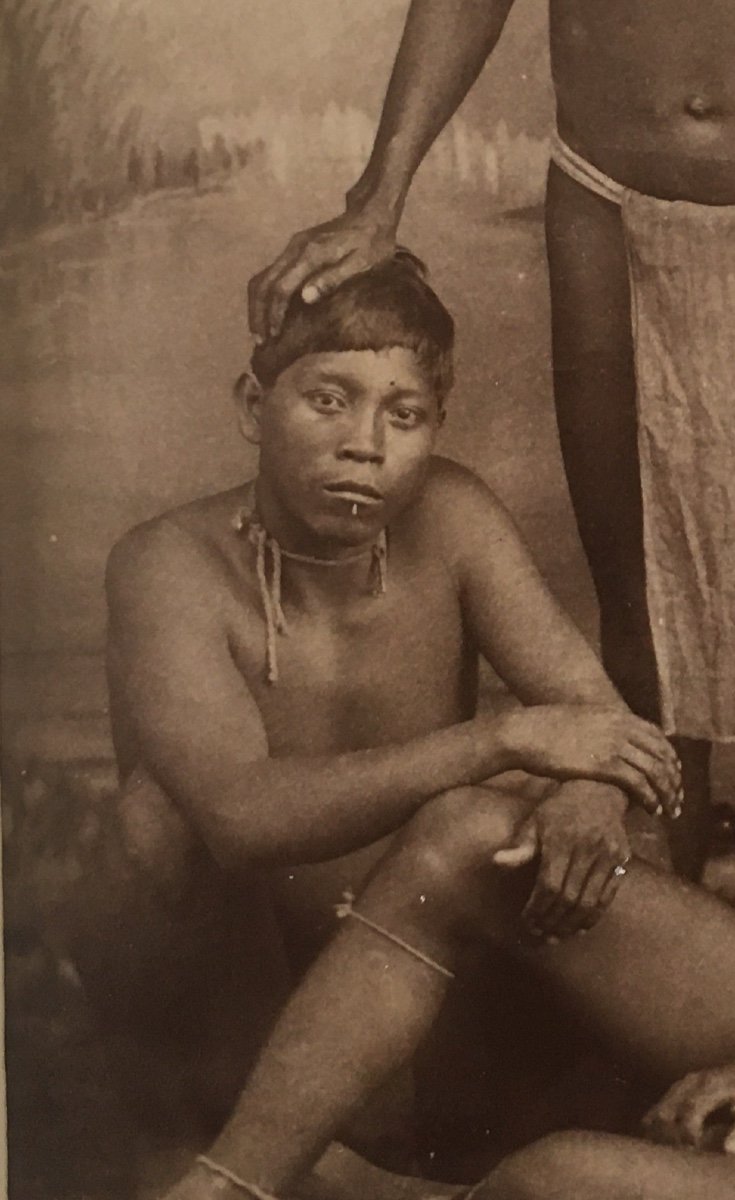 Albumen Print-  South American Indians. Guyana. Nineteenth Century-photo-2