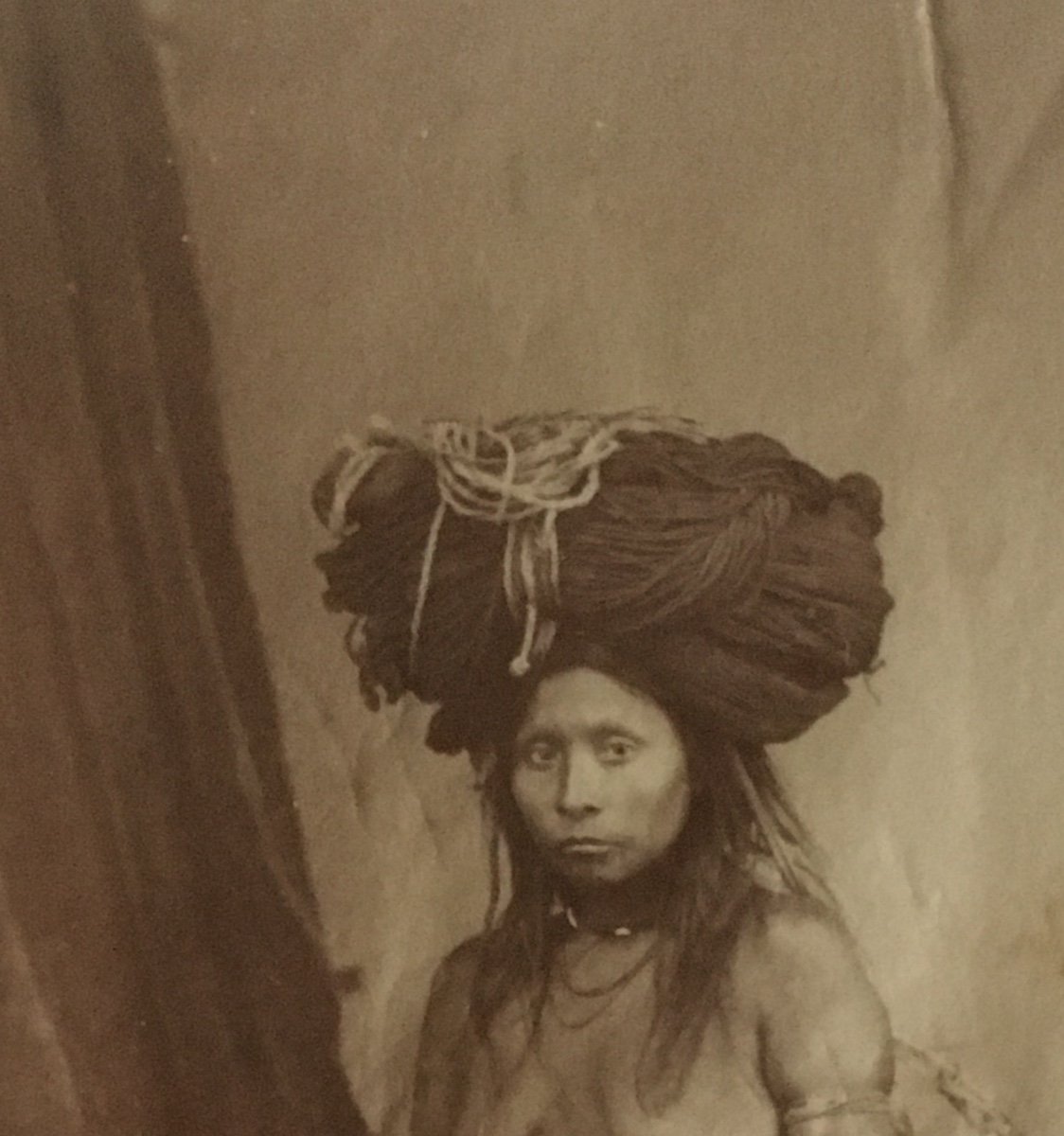 Albumen Print. South American Indian Woman, Guyana. Nineteenth Century-photo-3