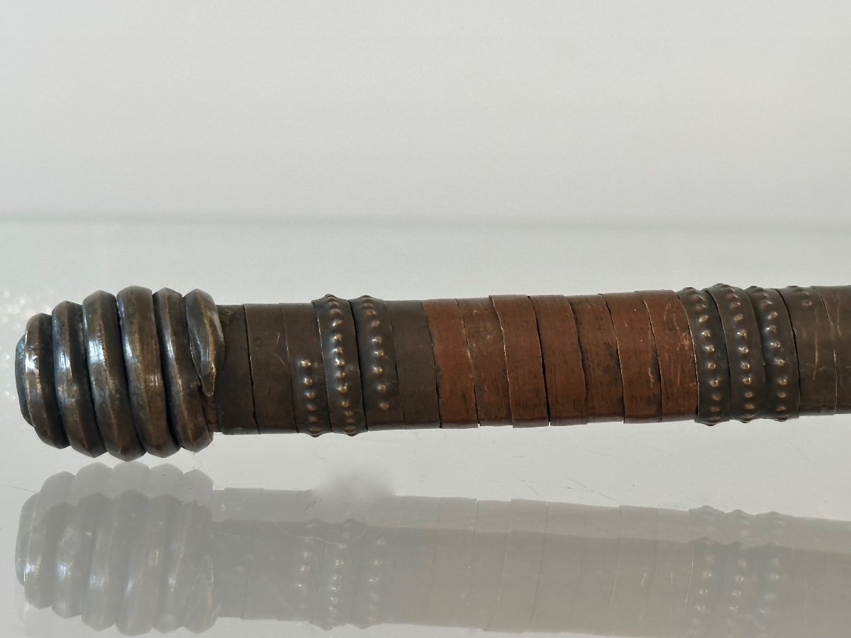 Instrument de musique. Hochet Mangbetu du Congo, Afrique. -photo-2