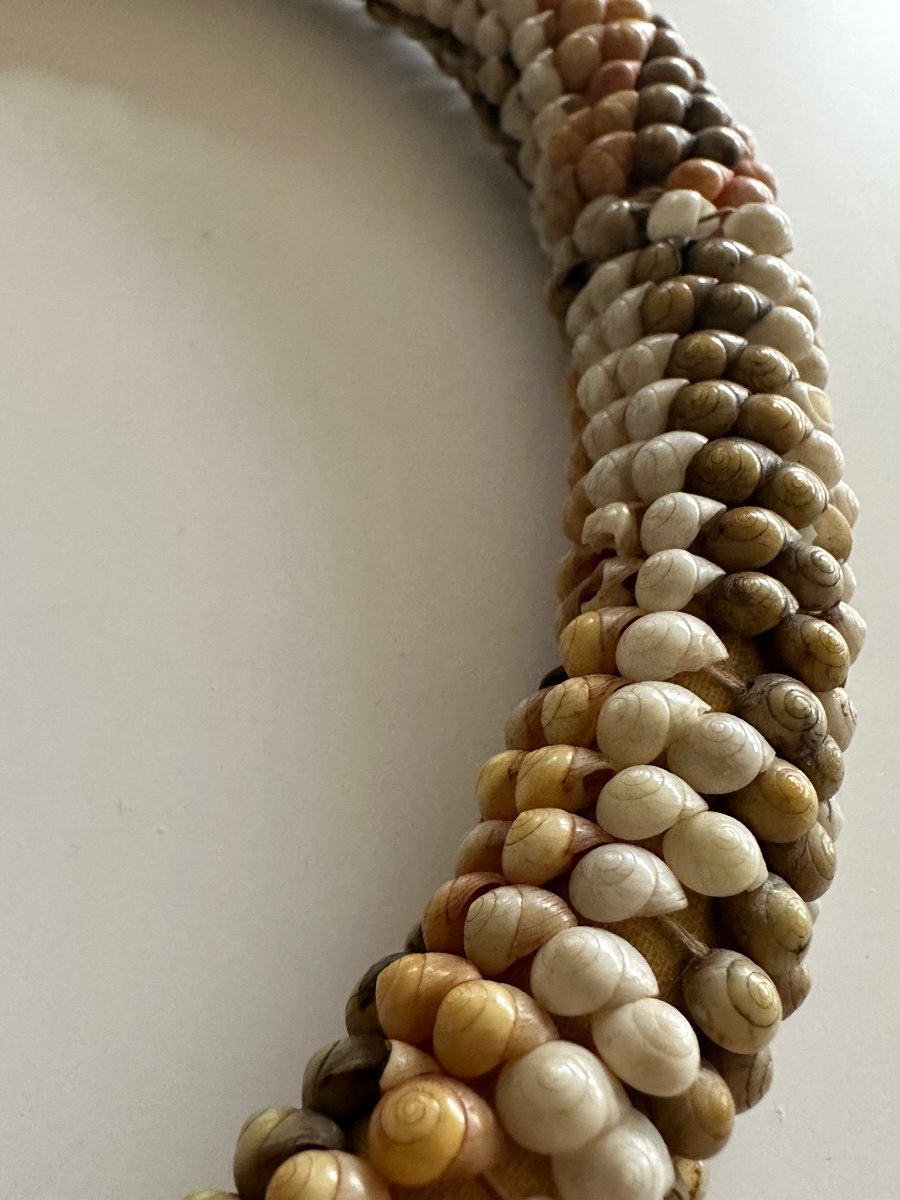 Couronne en coquillages, 'ei Taomi Pare, îles de la Société, Tahiti, Océanie 