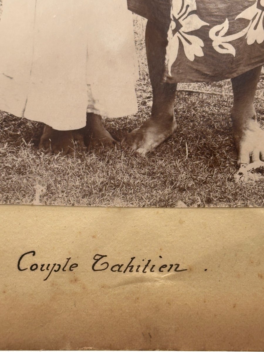 Jules Agostini, Photographs Of Couples From Tahiti, Oceania, 1896 -photo-1