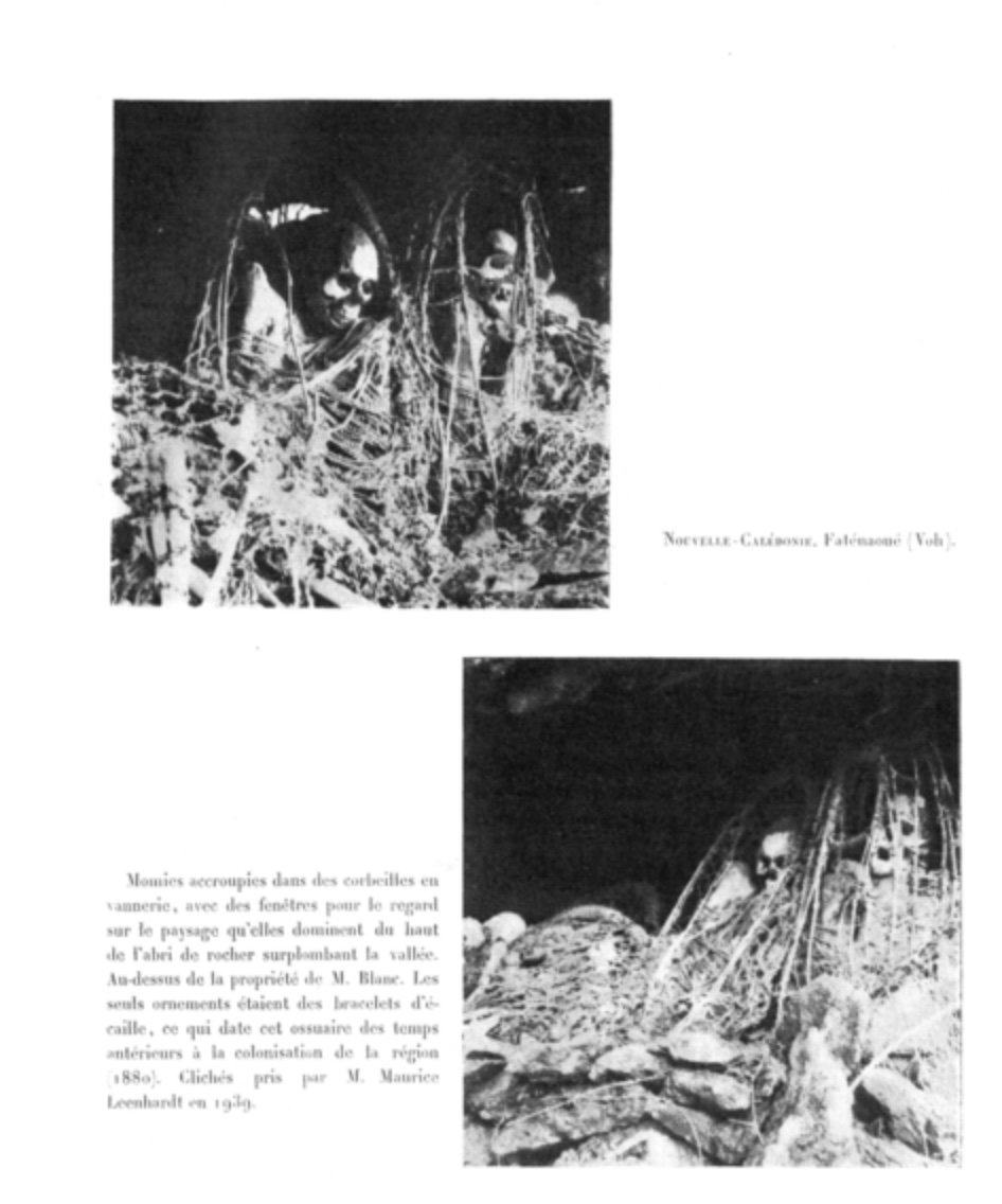 Kanak, New Caledonia, Faténaoué.  Photographs Of Mummies By Maurice Leenhardt. -photo-5