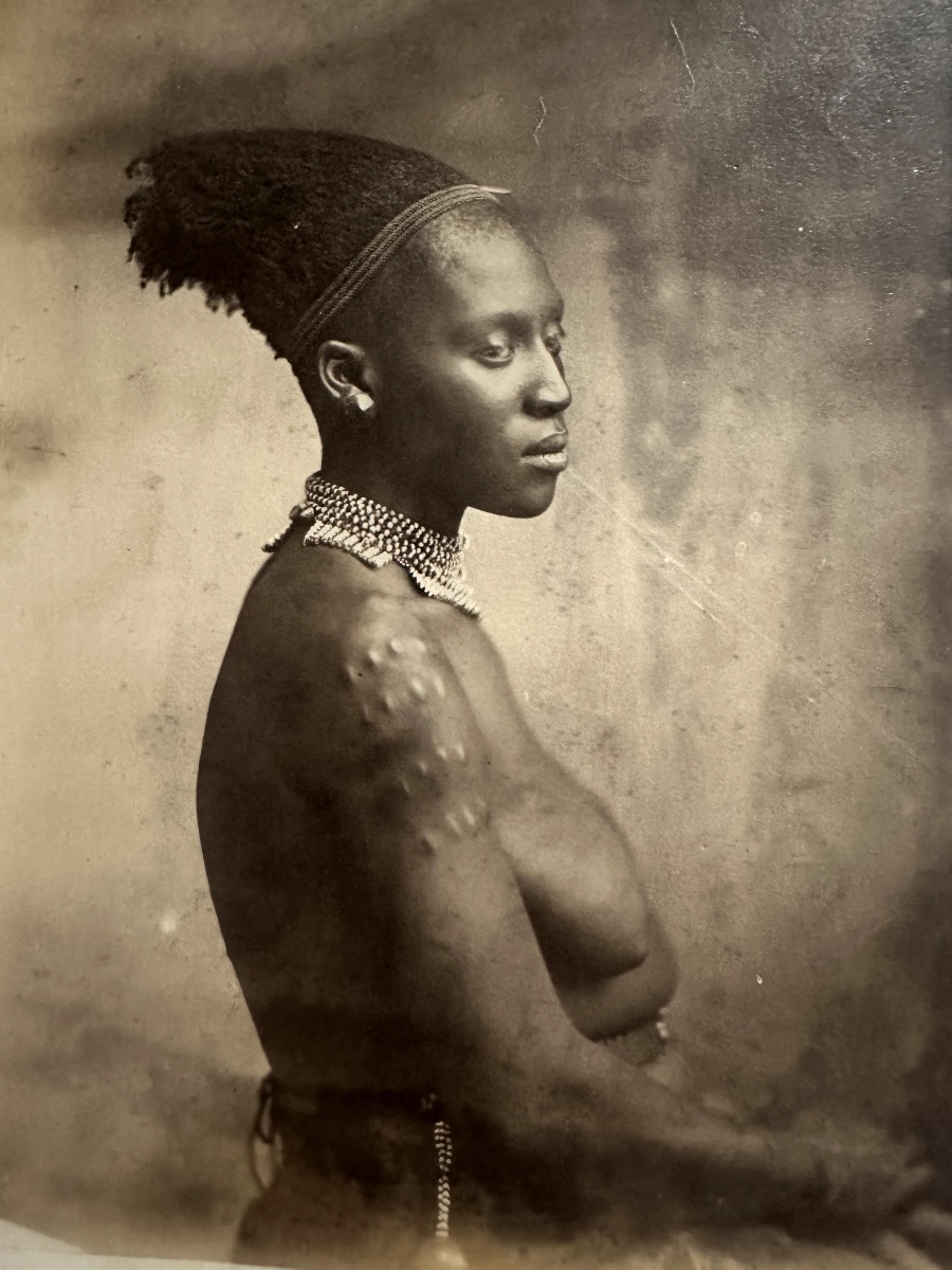 Photographie, femme d'Afrique du Sud, 19e siècle 