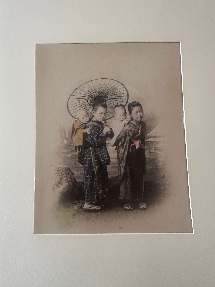 Kusakabe Kimbei, photographie originale d'un groupe d'enfant. Japon, ca. 1880 -photo-4