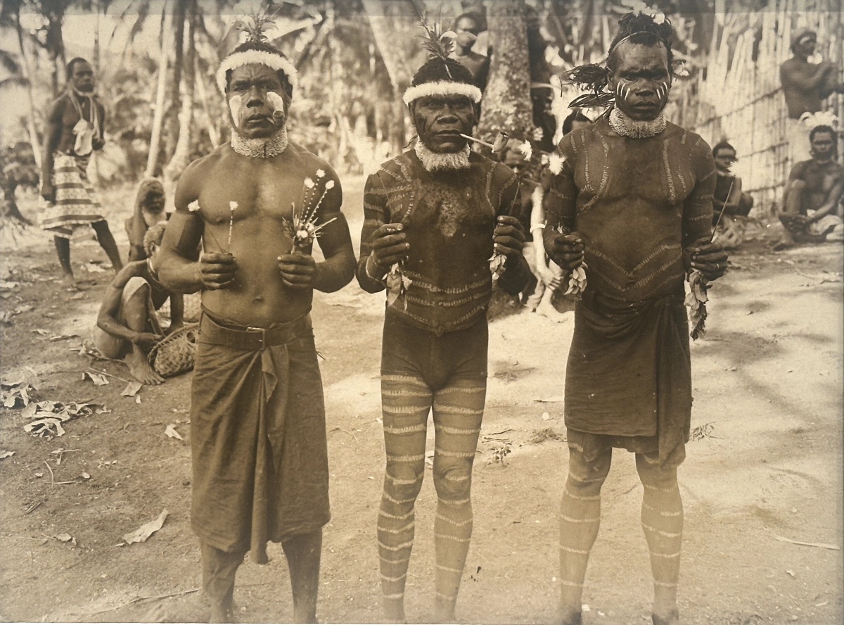 Photo Of Dancers From New Britain, Papua New Guinea, Oceania 