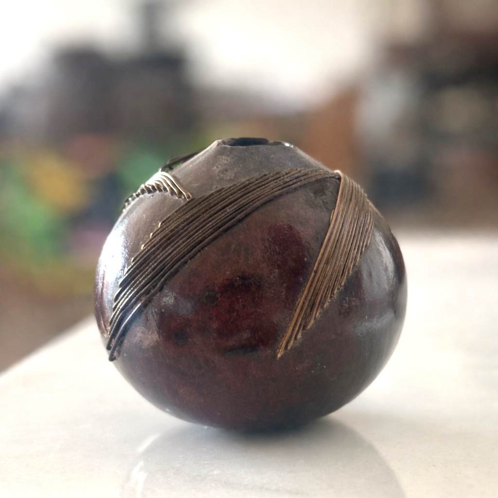 Poire à poudre, tabatière Zoulou, Afrique du Sud -photo-5