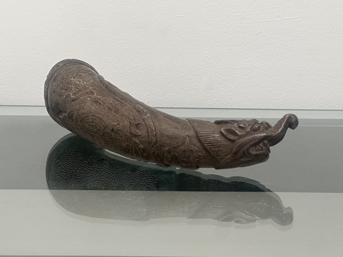 Corne d'exorcisme Thun-rva, Tibet, 19e siècle