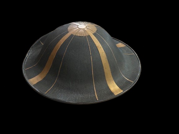 Jingasa de cavalier (bajō-gasa) 19e siècle, Japon -photo-5