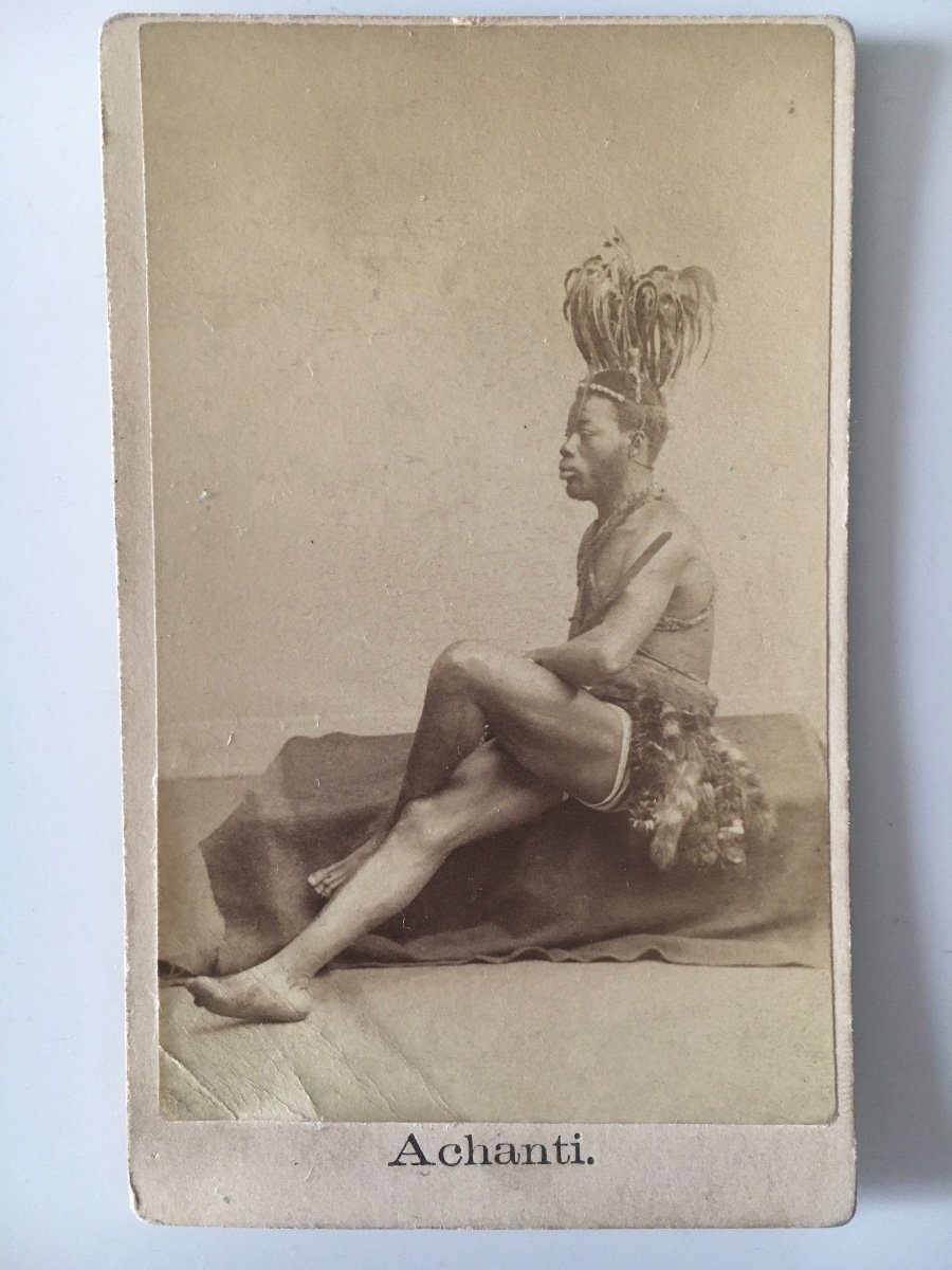 Cdv - Ashanti Warrior, Ghana. Africa. 1887-photo-2