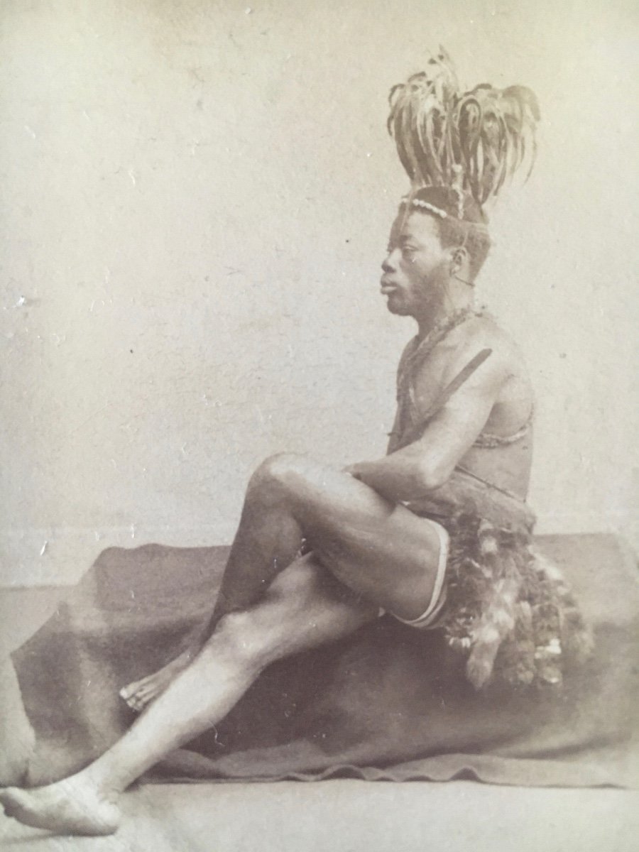 Cdv - Ashanti Warrior, Ghana. Africa. 1887