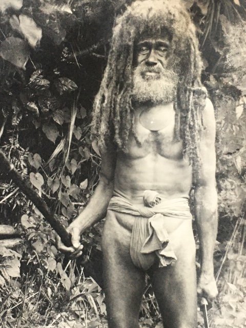 Photographie, portrait de « Cannibale Tom », Îles Fidji, Océanie-photo-2