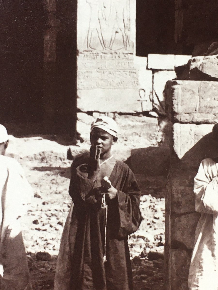 Photographie. Medinet Habou, Égypte. Gabriel Lekegian. 19e siècle -photo-2