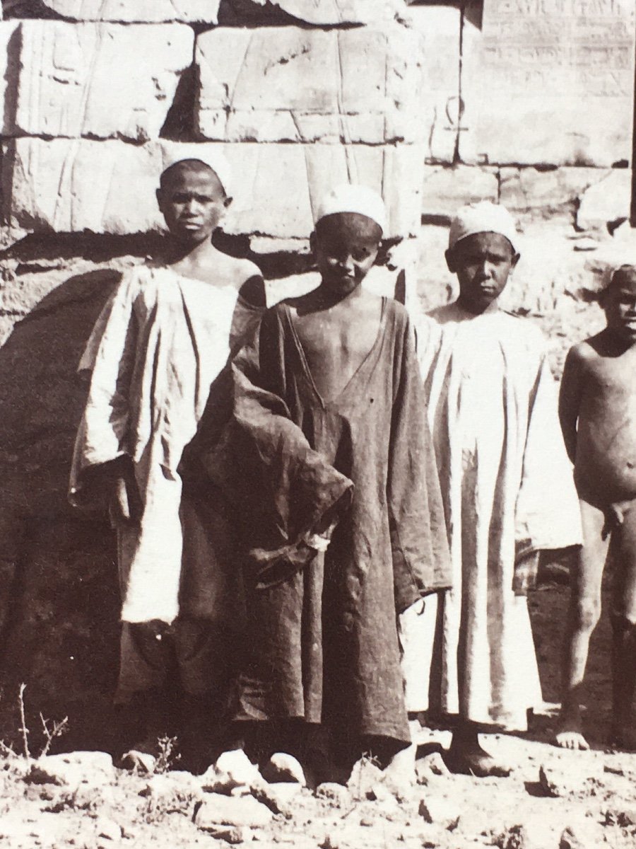 Photographie. Medinet Habou, Égypte. Gabriel Lekegian. 19e siècle -photo-4