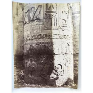 Photographie albuminée. Karnak, Égypte. Gabriel Lekegian. XIXe siècle 