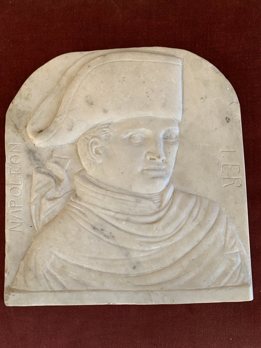 Rare Carved Napoleon 1st Marble-photo-1