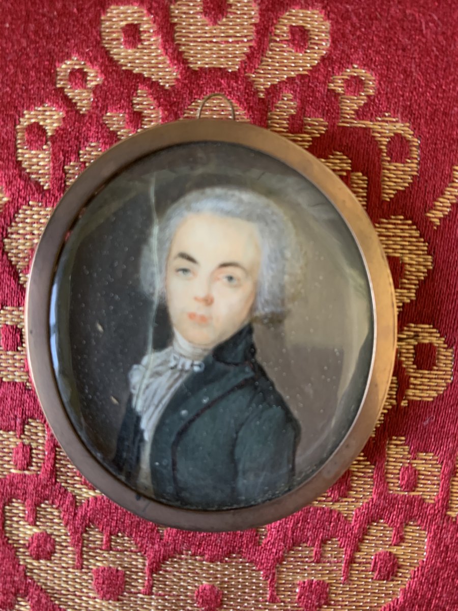 Miniature On Ivory Representative A Young Man-photo-4