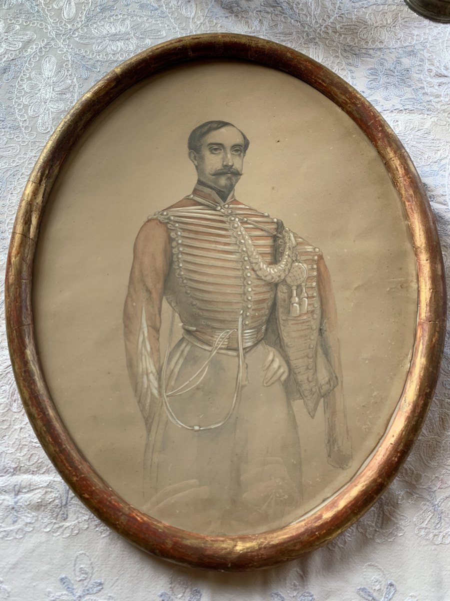 Napoléon 3 En Uniforme De Hussard 