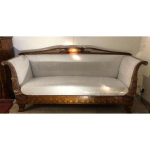 Canapé sofa à la turque d'époque Empire - XIXe siècle - N.87954