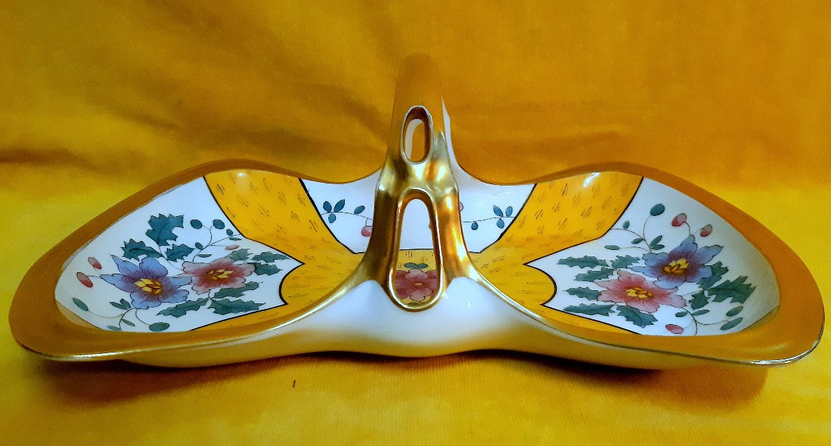 Silent Servant Centerpiece Tray Art Nouveau Limoges E.madesclaire-photo-2