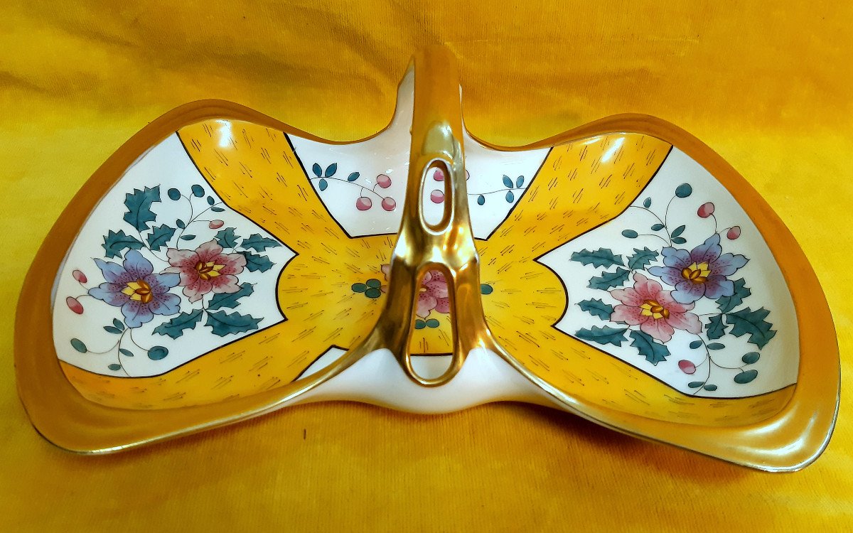 Serviteur muet milieu de table plateau  Art Nouveau Limoges E.MADESCLAIRE-photo-3