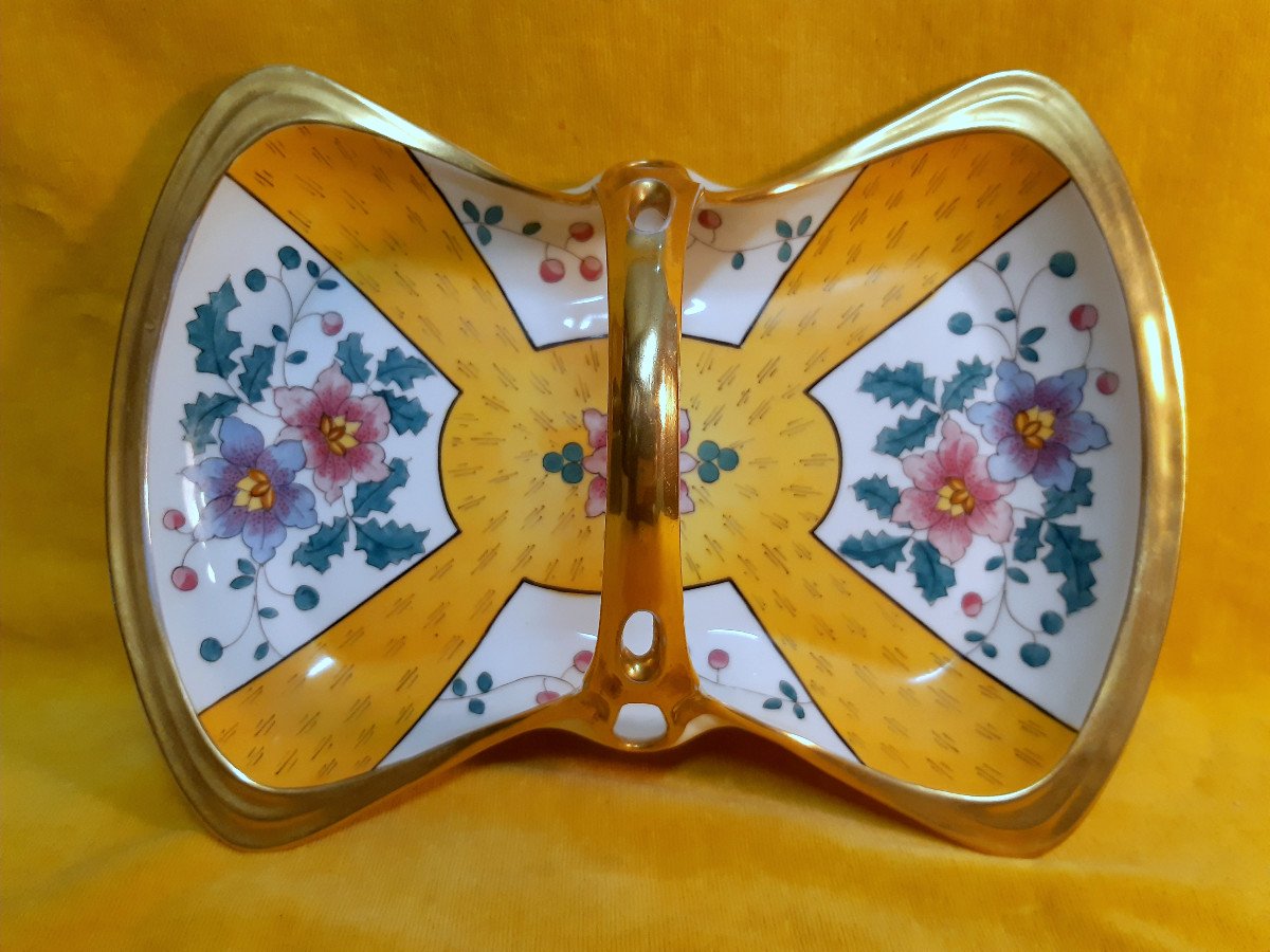 Silent Servant Centerpiece Tray Art Nouveau Limoges E.madesclaire-photo-6