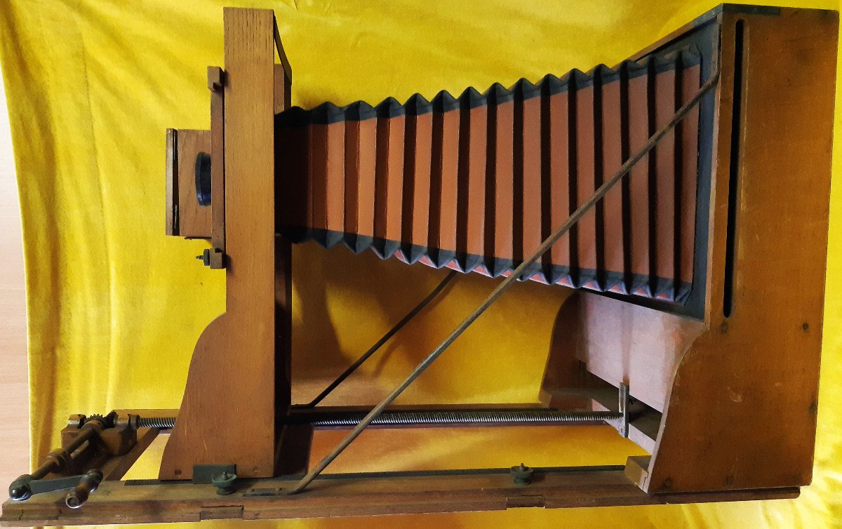 Matériel Photographique en bois Gilles FALLER Paris chambre d’atelier Objectif début XXéme    -photo-2