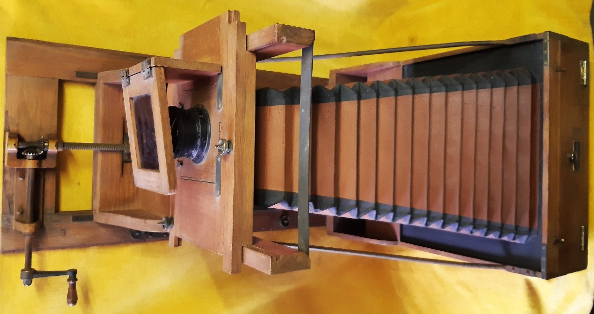 Matériel Photographique en bois Gilles FALLER Paris chambre d’atelier Objectif début XXéme    -photo-3