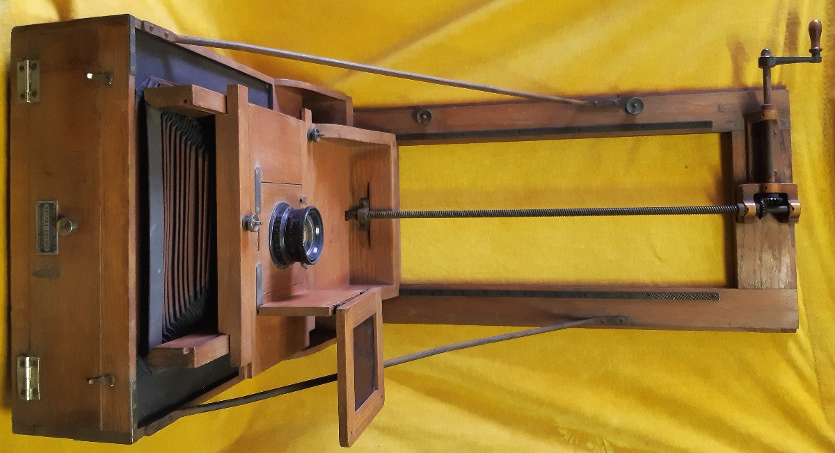 Matériel Photographique en bois Gilles FALLER Paris chambre d’atelier Objectif début XXéme    -photo-1