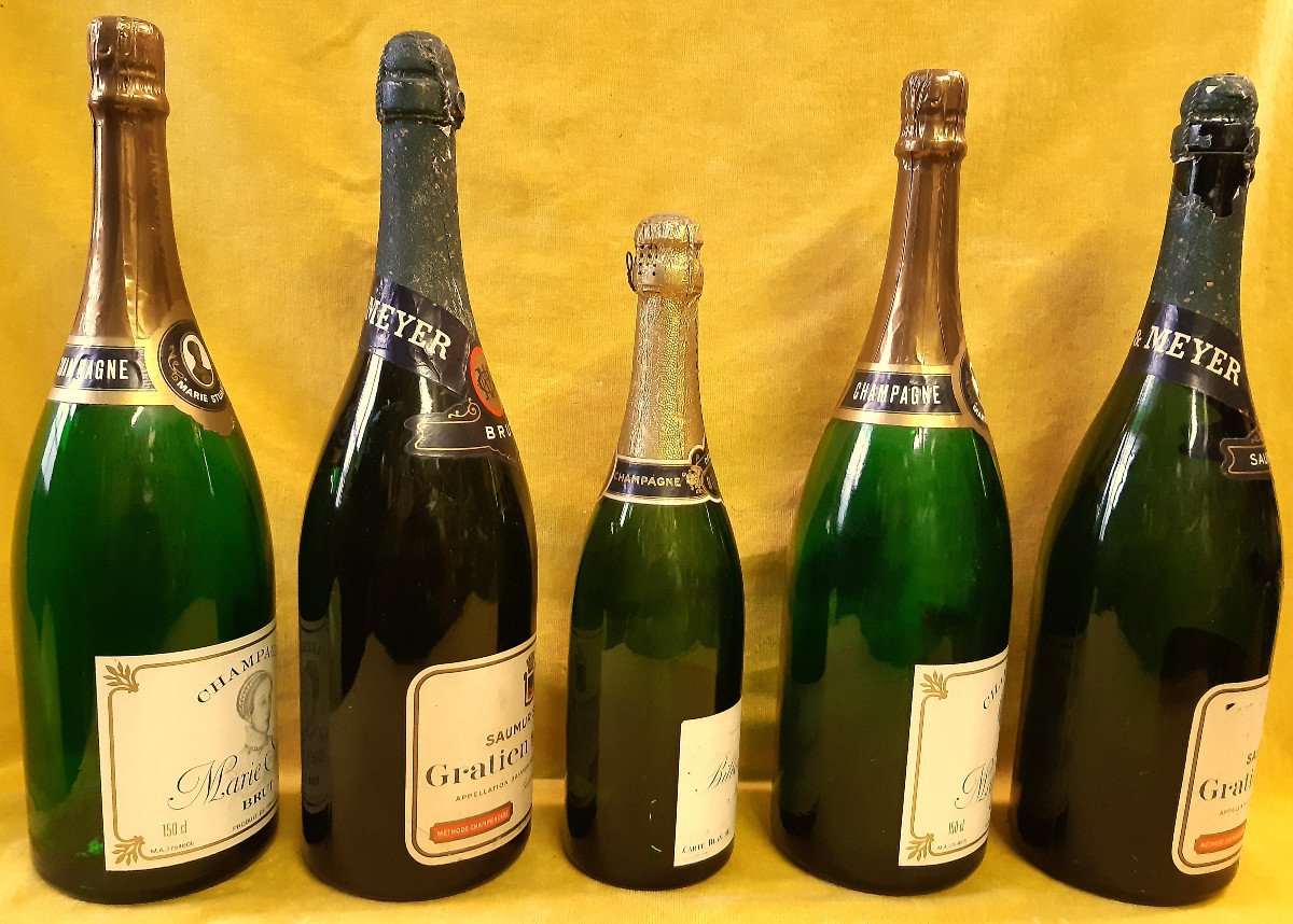 Pub Déco Bar 5 Bouteilles Champagne Factice 2 Marie Stuart 2 Gratien Meyer1 Billecart Salmon-photo-4
