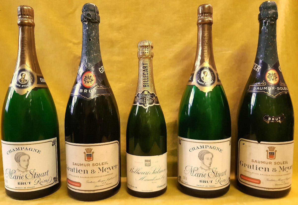 Pub Déco Bar 5 Bouteilles Champagne Factice 2 Marie Stuart 2 Gratien Meyer1 Billecart Salmon-photo-1