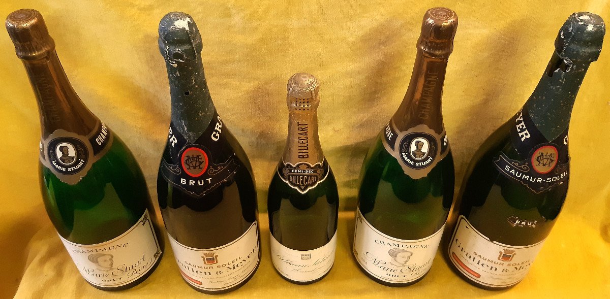 Pub Déco Bar 5 Bouteilles Champagne Factice 2 Marie Stuart 2 Gratien Meyer1 Billecart Salmon-photo-2