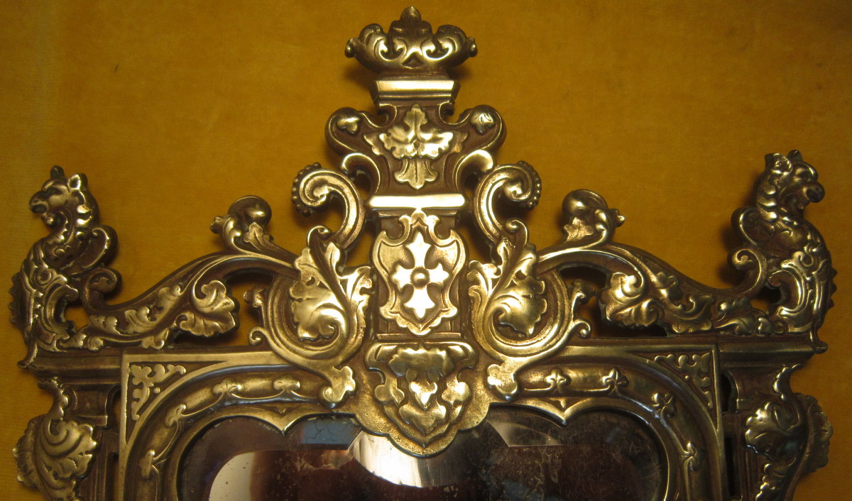 Miroirs Bronze Napoléon III Néo-gothique 19éme-photo-4