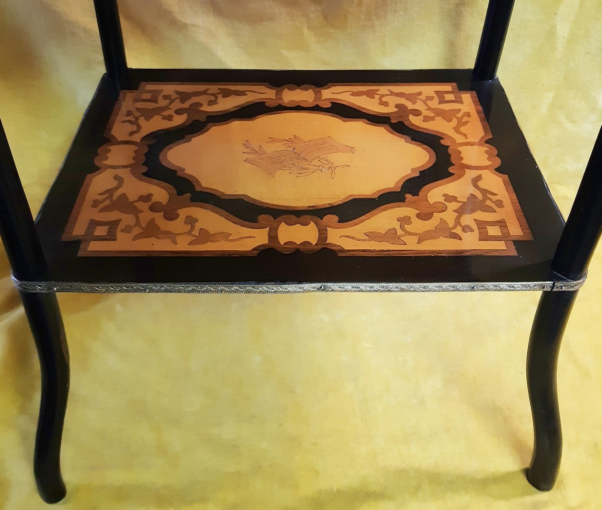 Etagère Porte Partition Sellette Marqueterie Napoléon III Attribues de la Musique 19ème-photo-6