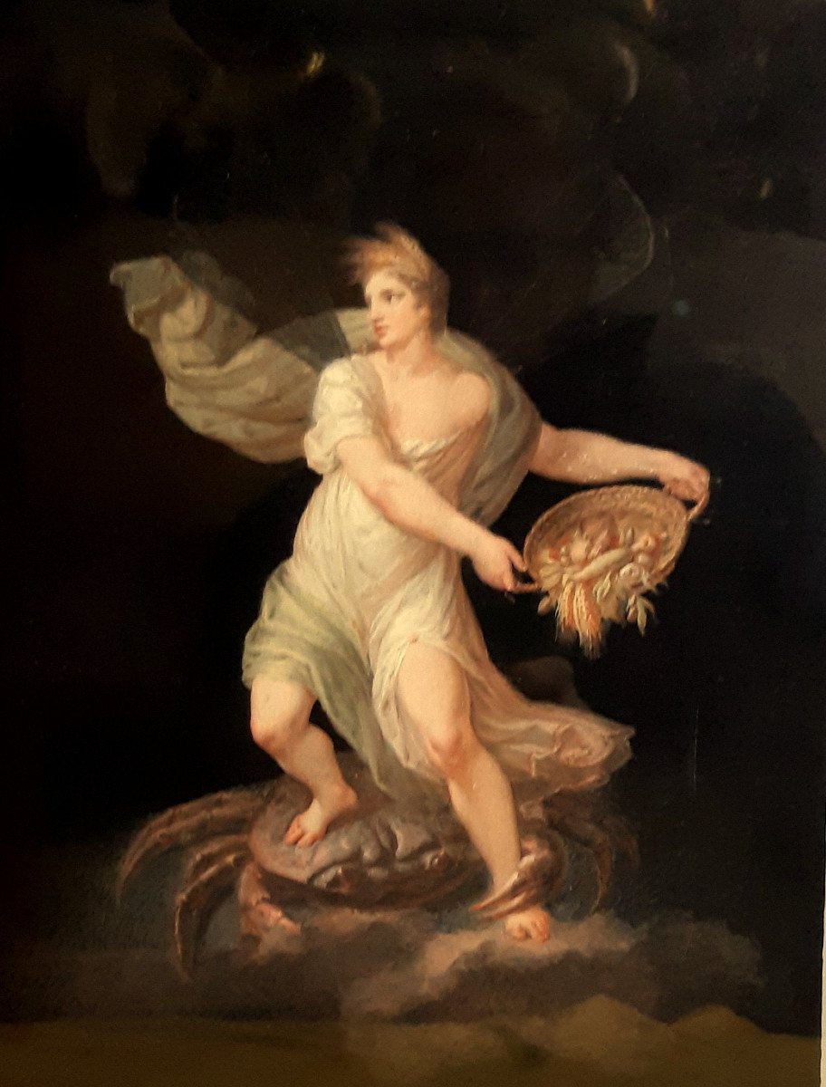 Peinture Mythologique Italienne  « Cérès » par Michelangelo MAESTRI (1779-1812) Epoque  Empire 
