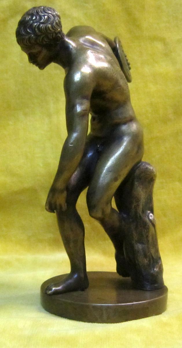 Bronze Athléte Discobole d'Aprés Myron  19éme-photo-3