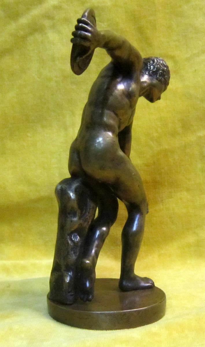Bronze Athléte Discobole d'Aprés Myron  19éme-photo-1