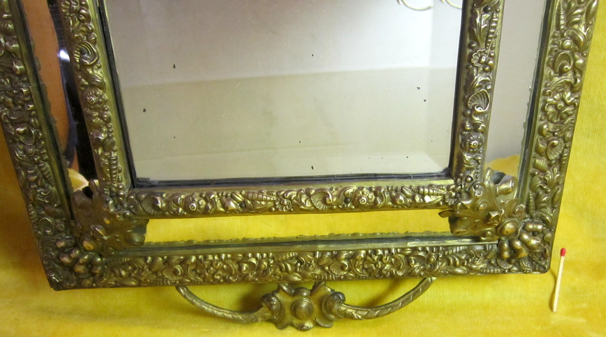 Ice Mirror Glazing Beads To St Lxiv Brass Napoleon III 19th-photo-1