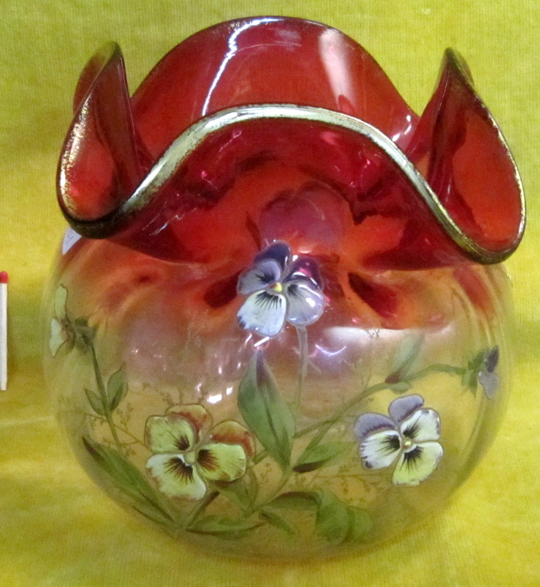 Vase Emaillé Fleurs Aumoniére Art Nouveau St Legras Montjoye 1900