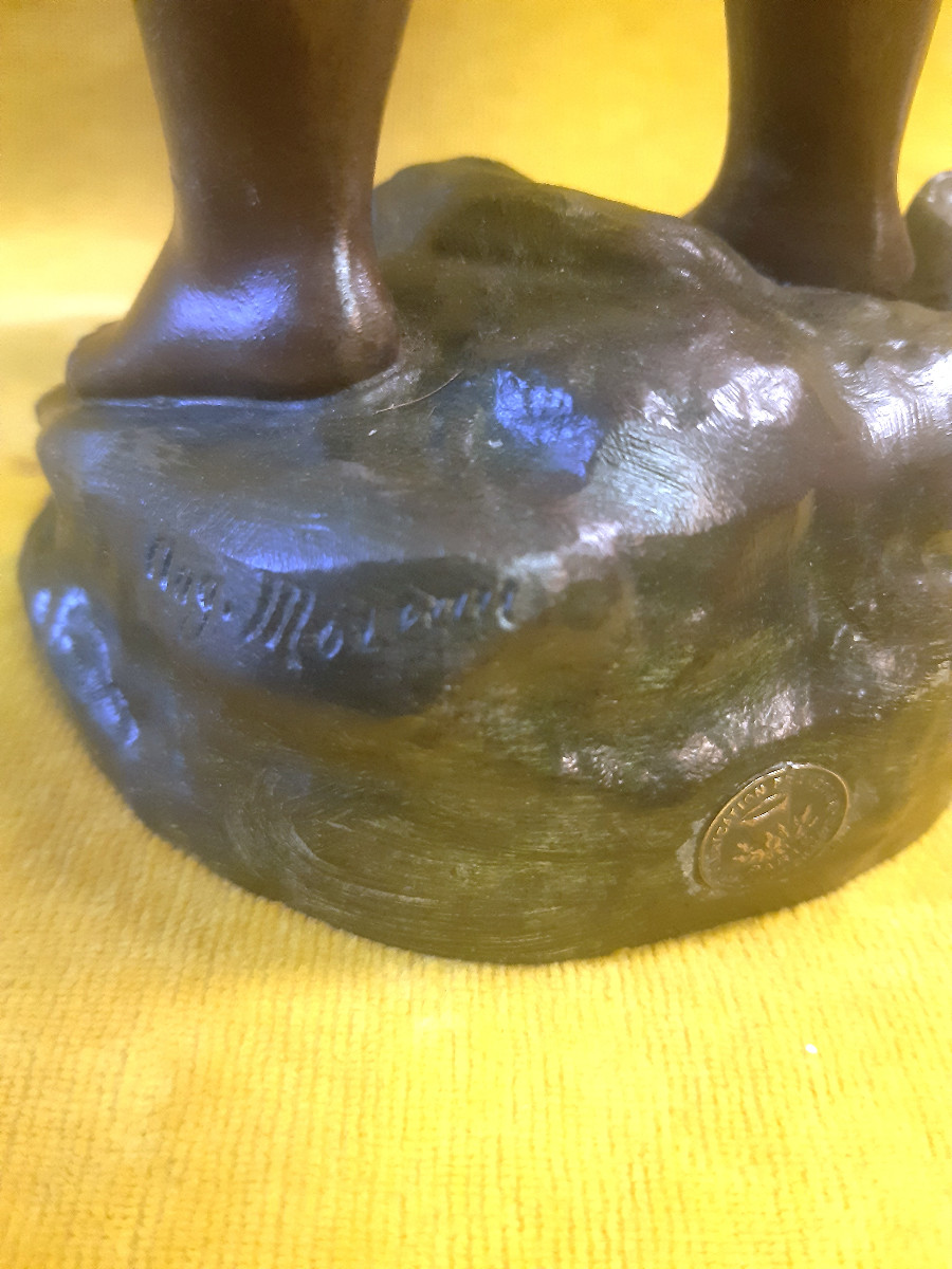 Sculpteur Auguste MOREAU (1834-1917) « L’Enfant à la Cruche Cassée »PARIS.-photo-7