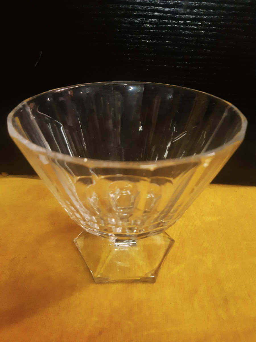 Baccarat St. Louis Style Cut Crystal Candy Dish, Sweets Bowl, Jam Pot, Sugar Bowl-photo-2