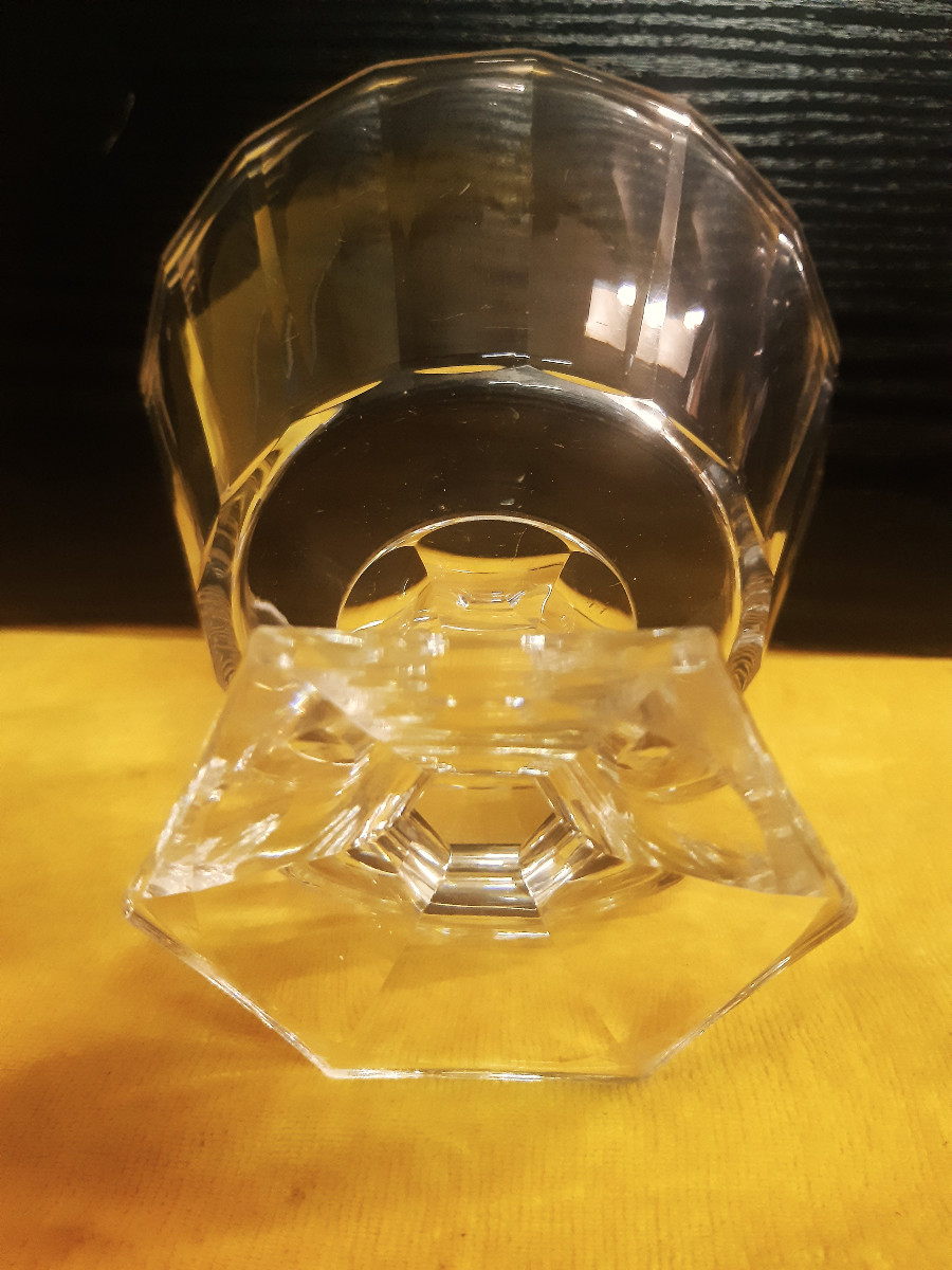 Baccarat St. Louis Style Cut Crystal Candy Dish, Sweets Bowl, Jam Pot, Sugar Bowl-photo-3