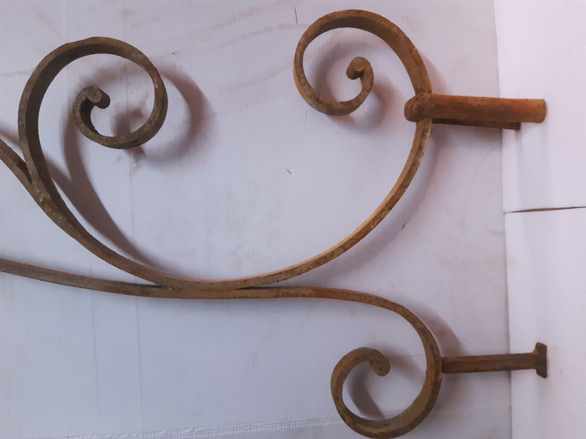 Potence Applique Porte-enseigne Luminaire Fer Forgé Style LXV-photo-3