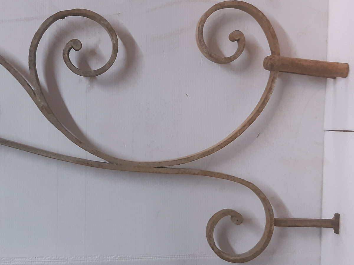 Potence Applique Porte-enseigne Luminaire Fer Forgé Style LXV-photo-3