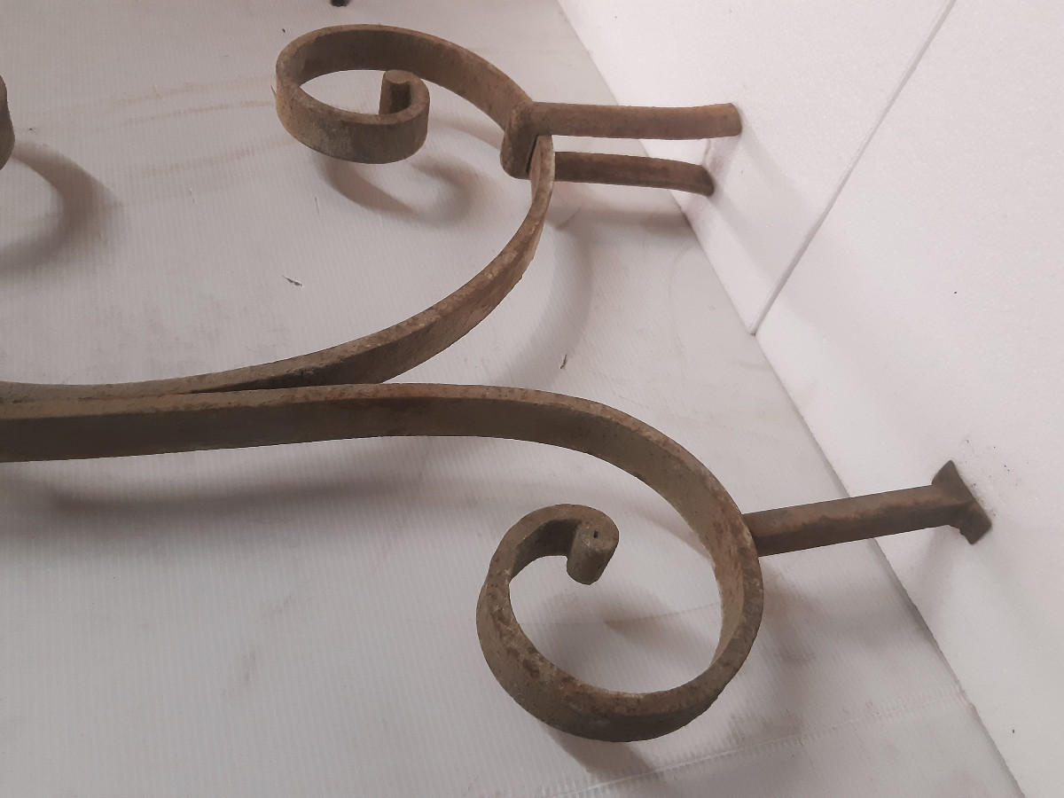 Potence Applique Porte-enseigne Luminaire Fer Forgé Style LXV-photo-4